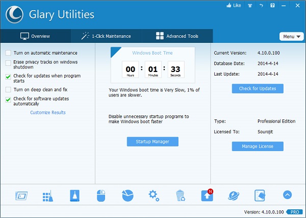 Glary Utilities Pro 5.201.0 Crack With Serial key Free Download 2023