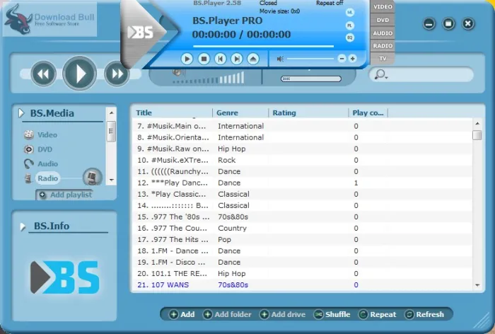 BS. Player Pro 2.84.1245 Crack With License Key Latest Download 2022 